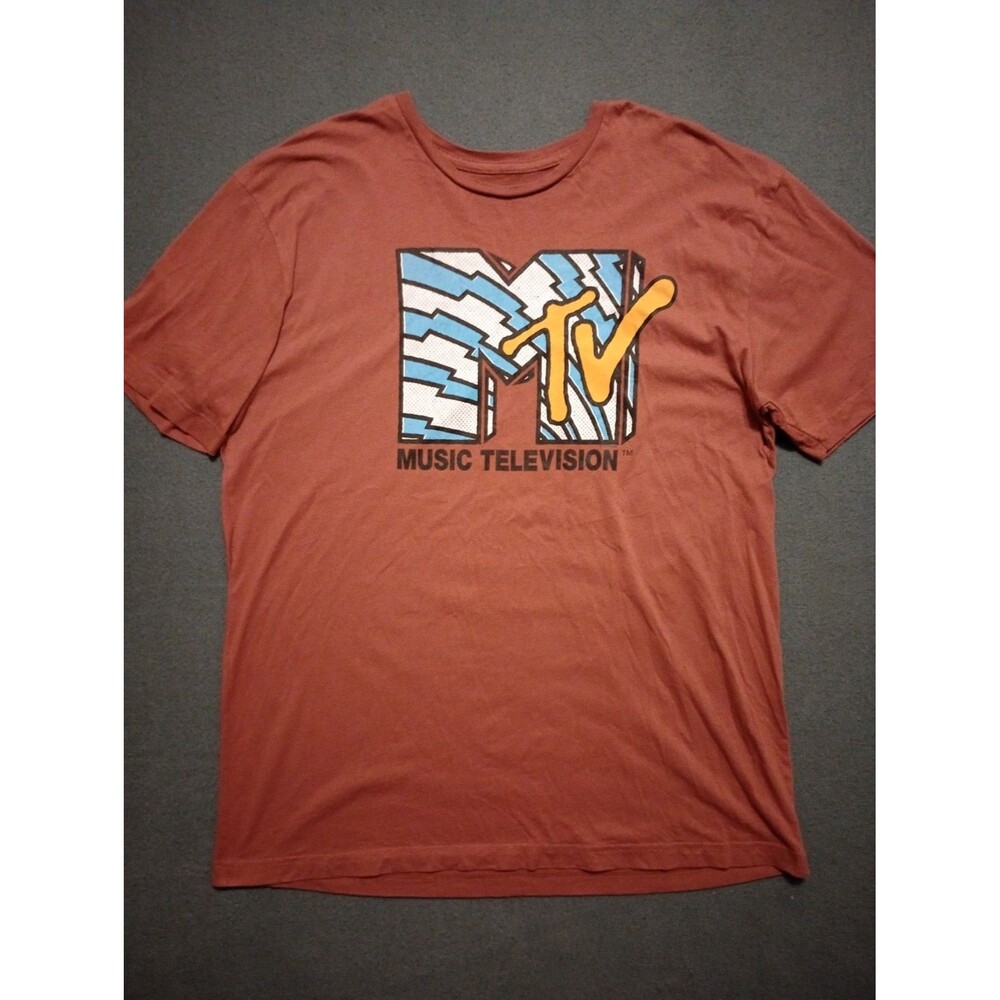 MTV Logo Shirt Men’s XL Red American Classics